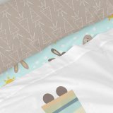 Sengetj st HappyFriday Moshi Moshi Rabbit family Multifarvet 2 Dele #5