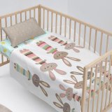 Sengetj st HappyFriday Moshi Moshi Rabbit family Multifarvet Vugge til baby 2 Dele #3