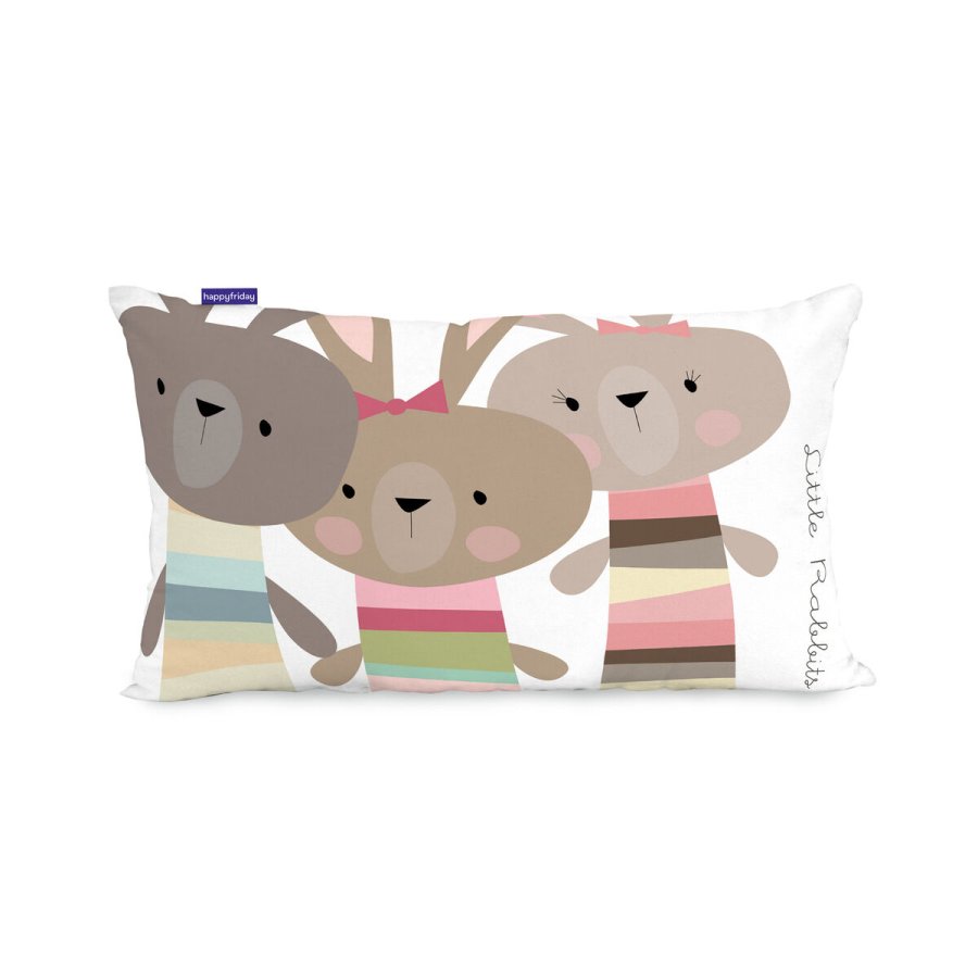 Pudebetrk HappyFriday Moshi Moshi Rabbit Family Multifarvet 50 x 30 cm #1