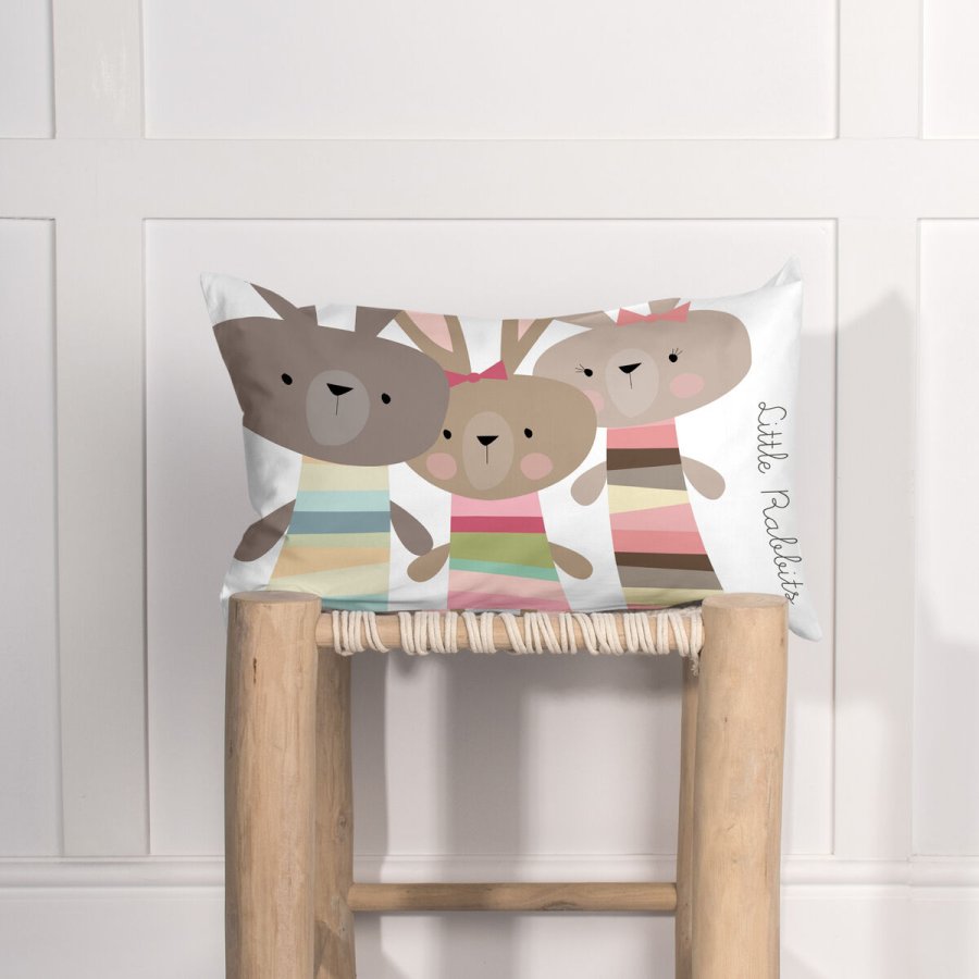 Pudebetrk HappyFriday Moshi Moshi Rabbit Family Multifarvet 50 x 30 cm #5