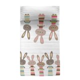 Sengetppe (vattppe) HappyFriday Moshi Moshi Rabbit Family Multifarvet 180 x 260 cm #1