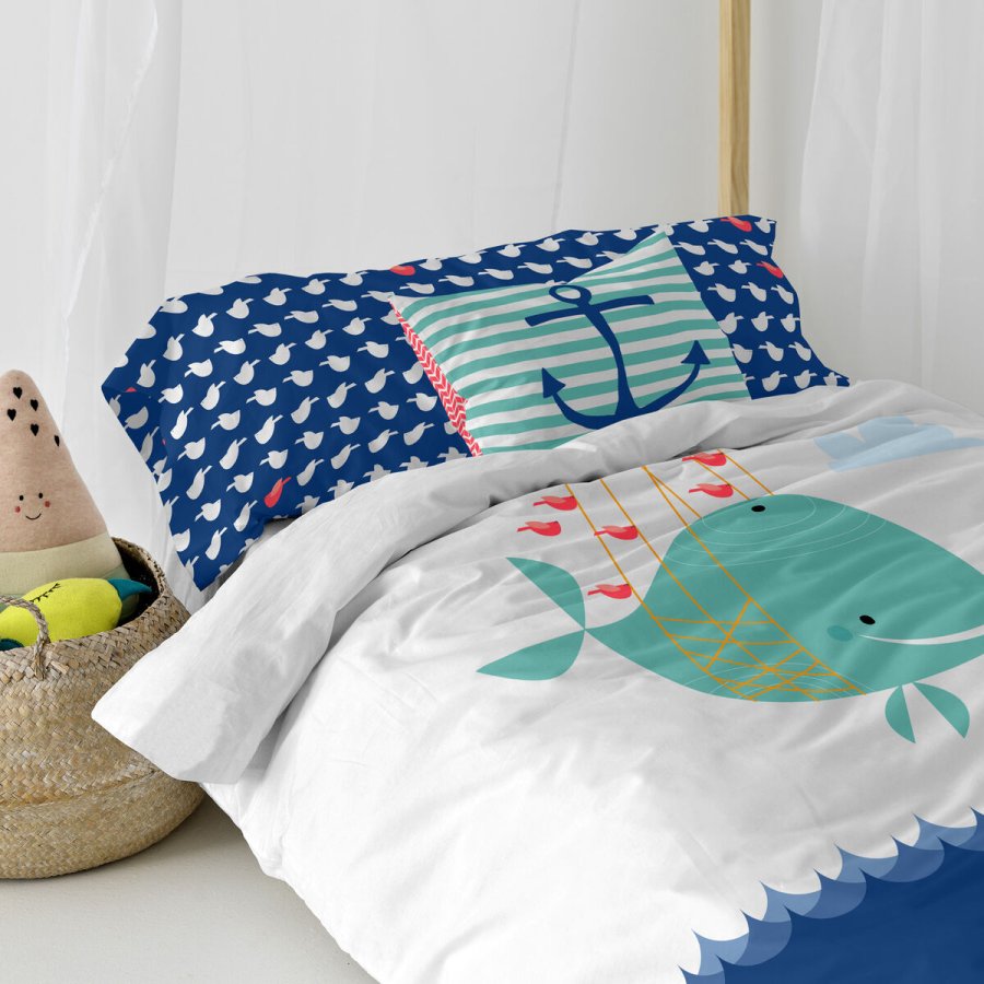 Pudebetrk HappyFriday Moshi Moshi Whale Multifarvet 50 x 30 cm #6