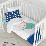 Dynebetrk st HappyFriday Moshi Moshi Whale Multifarvet Vugge til baby 2 Dele #6