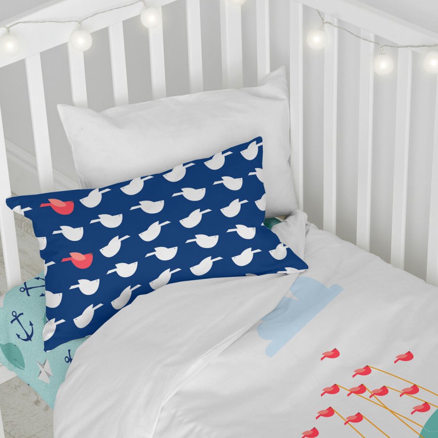 Dynebetrk st HappyFriday Moshi Moshi Whale Multifarvet Vugge til baby 2 Dele #11