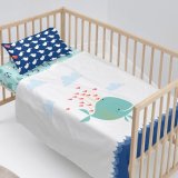 Sengetj st HappyFriday Moshi Moshi Whale Multifarvet Vugge til baby 2 Dele #2