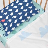 Sengetj st HappyFriday Moshi Moshi Whale Multifarvet Vugge til baby 2 Dele #4