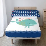 Sengetj st HappyFriday Moshi Moshi Whale Multifarvet Seng 80/90 2 Dele #2