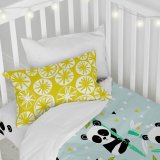 Dynebetrk st HappyFriday Moshi Moshi Panda Garden Blue Bl Vugge til baby 2 Dele #11