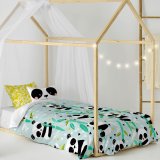 Dynebetrk st HappyFriday Moshi Moshi Panda Garden Blue Bl Seng 80 2 Dele #6