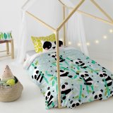 Dynebetrk st HappyFriday Moshi Moshi Panda Garden Blue Bl Seng 80 2 Dele #16