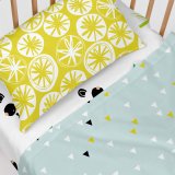 Sengetj st HappyFriday Moshi Moshi Panda garden blue Bl 2 Dele #4