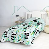 Sengetppe (vattppe) HappyFriday Moshi Moshi Bl 180 x 260 cm Pandabjrn #2