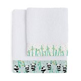 Hndkldest HappyFriday Moshi Moshi Panda Garden Blue Bl 2 Dele #1