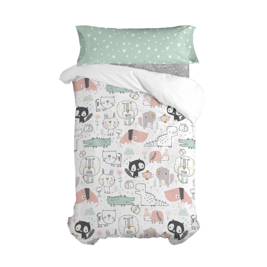 Dynebetrk st HappyFriday Moshi Moshi Best Buddies Multifarvet Seng 105 2 Dele #1