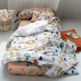 Dynebetrk st HappyFriday Moshi Moshi Harvestwood Multifarvet Seng 105 2 Dele #16
