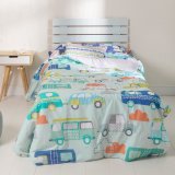 Dynebetrk st HappyFriday Moshi Moshi Holidays Multifarvet Seng 105 2 Dele #6