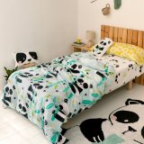 Dynebetrk st HappyFriday Moshi Moshi Panda Garden Blue Bl Seng 105 2 Dele #6
