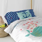 Dynebetrk st HappyFriday Moshi Moshi Whale Multifarvet Seng 105 2 Dele #11