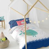 Dynebetrk st HappyFriday Moshi Moshi Whale Multifarvet Seng 105 2 Dele #16