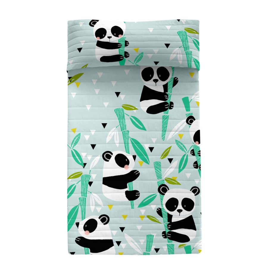 Sengetppe (vattppe) HappyFriday Moshi Moshi Bl 200 x 260 cm Pandabjrn #1