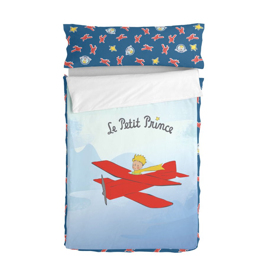 Vatteret sengetj med lynls HappyFriday Le Petit Prince Son Avion Multifarvet 105 x 200 cm #1