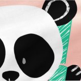 Vatteret sengetj med lynls HappyFriday Moshi Moshi Panda Garden Pink 105 x 200 cm #5