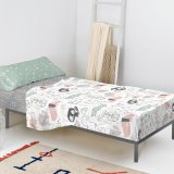 Sengetj st HappyFriday Moshi Moshi Best buddies  Multifarvet Seng 105 2 Dele #3