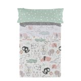 Sengetj st HappyFriday Moshi Moshi Best buddies  Multifarvet Seng 105 2 Dele #1