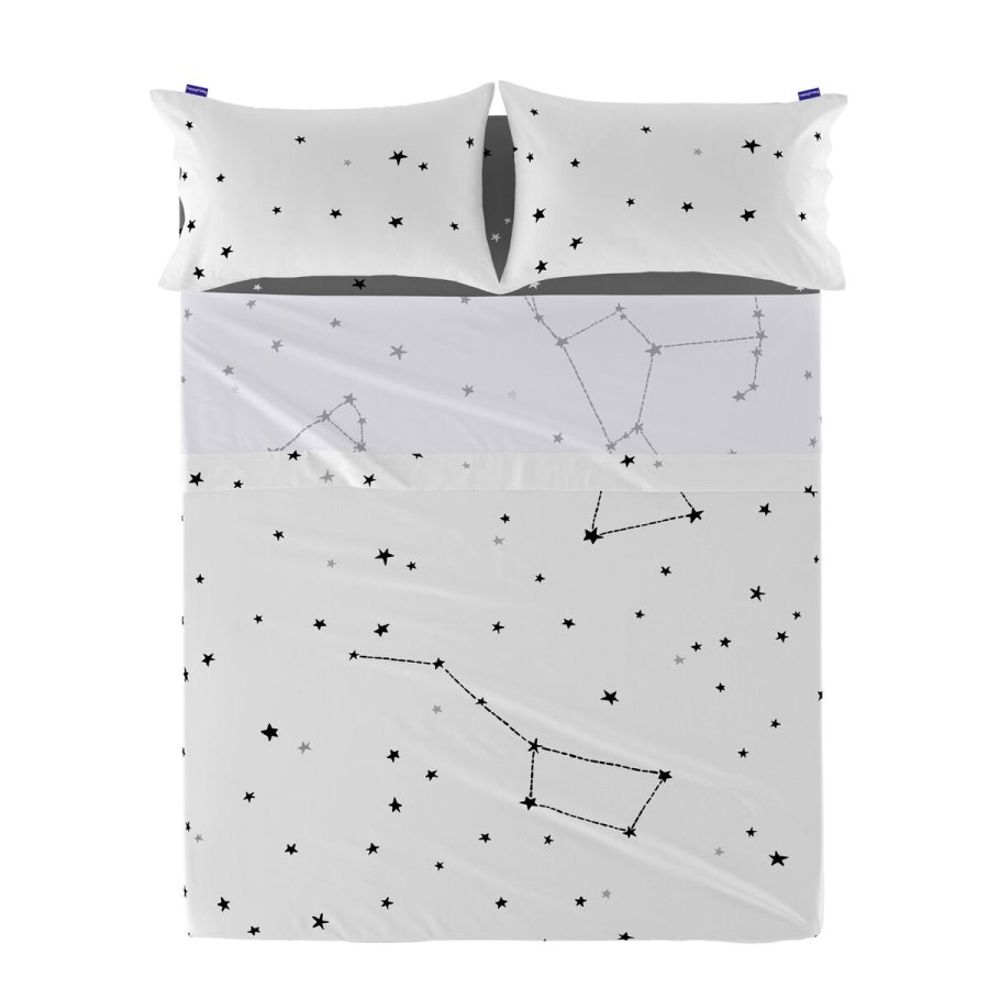 Toplagen HappyFriday Blanc Constellation Multifarvet 180 x 270 cm (Stjerner) #1