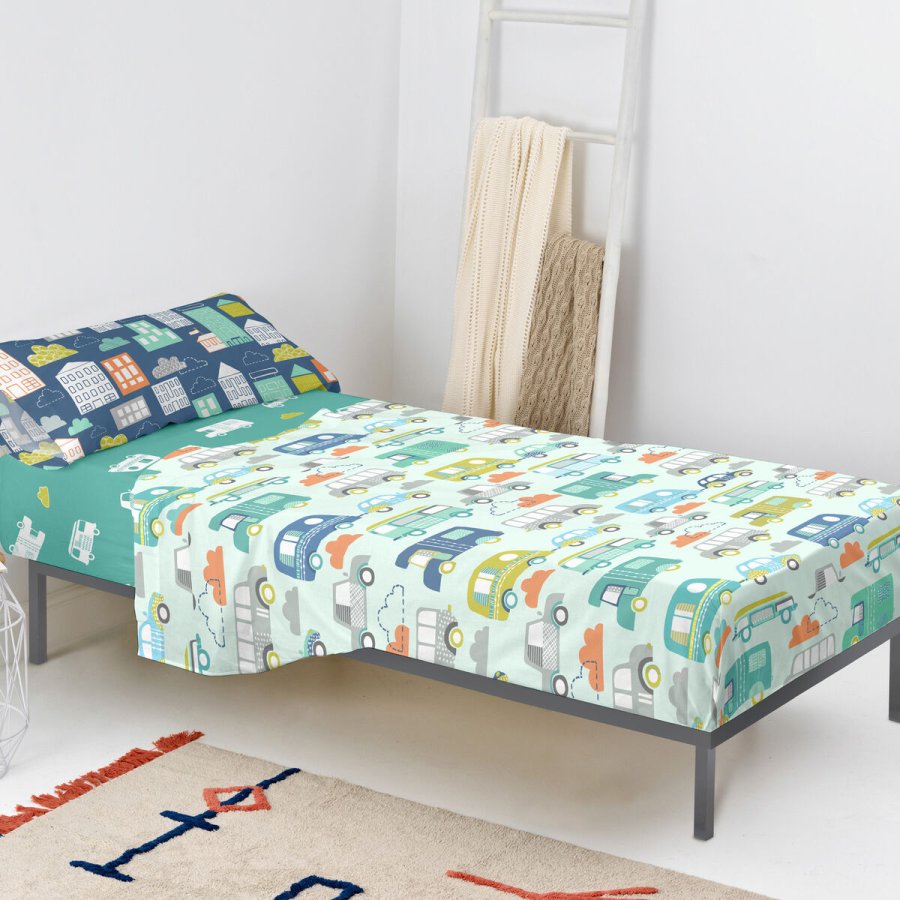 Sengetj st HappyFriday Moshi Moshi Holidays  Multifarvet Seng 105 2 Dele #3