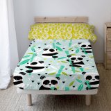 Sengetj st HappyFriday Moshi Moshi Panda garden blue Bl Seng 105 2 Dele #2