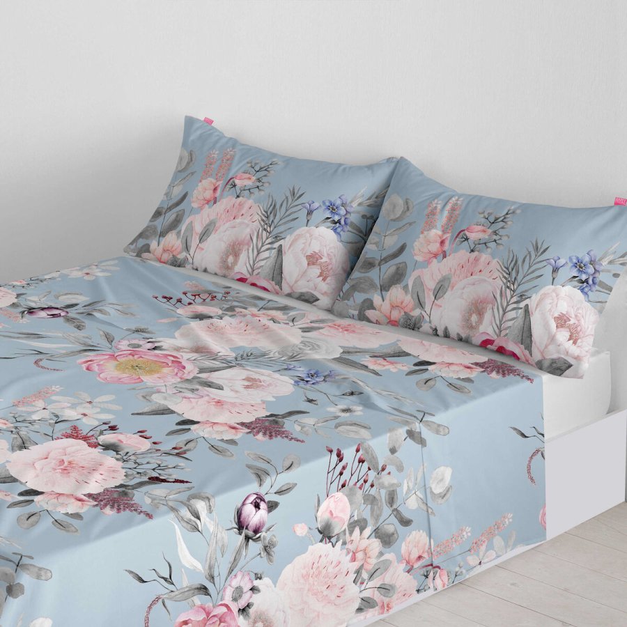 Toplagen HappyFriday Soft bouquet Multifarvet 180 x 270 cm #3