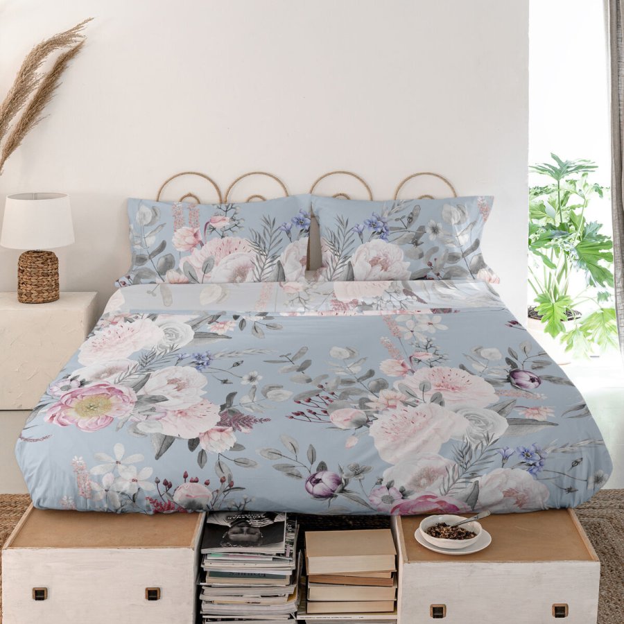 Toplagen HappyFriday Soft bouquet Multifarvet 180 x 270 cm #5