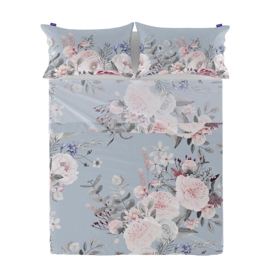 Toplagen HappyFriday Soft bouquet Multifarvet 180 x 270 cm #1