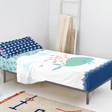 Sengetj st HappyFriday Moshi Moshi Whale Multifarvet Seng 105 2 Dele #4