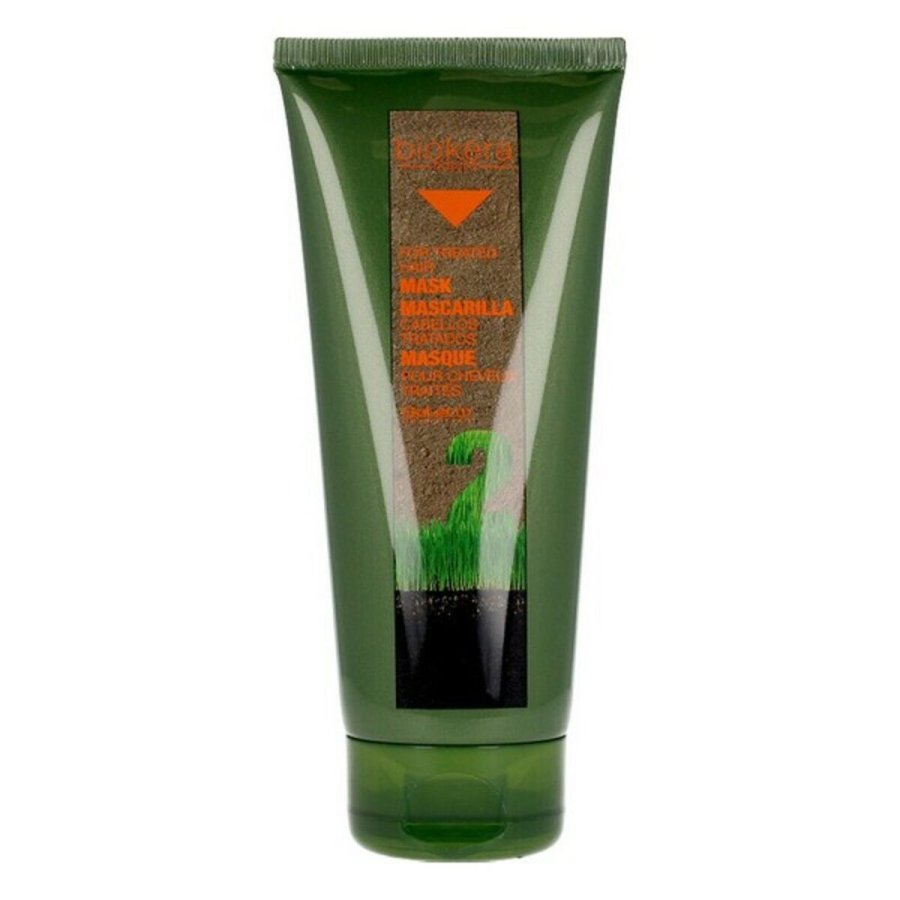 Maske Beskyttelse af Farven Biokera Natura Salerm Macadamiand (200 ml) #1