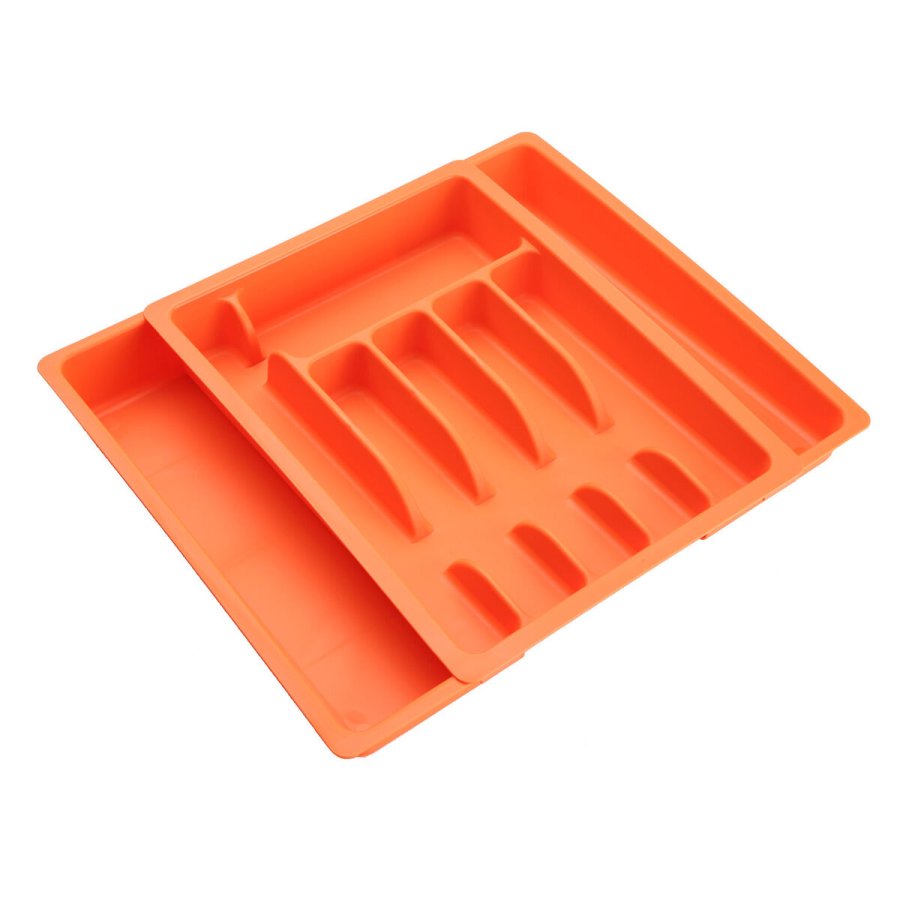 Bestikholder Versa Orange polypropylen 38 x 6 x 48 cm #1