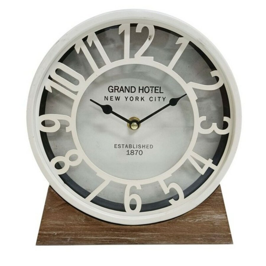 Namizna ura Versa Hvid Tr MDF (20 x 20 x 6 cm) ( 20 cm) #5