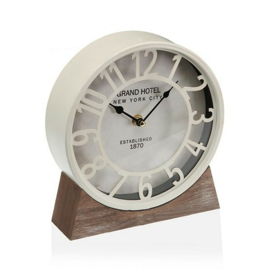 Namizna ura Versa Hvid Tr MDF (20 x 20 x 6 cm) ( 20 cm) #1