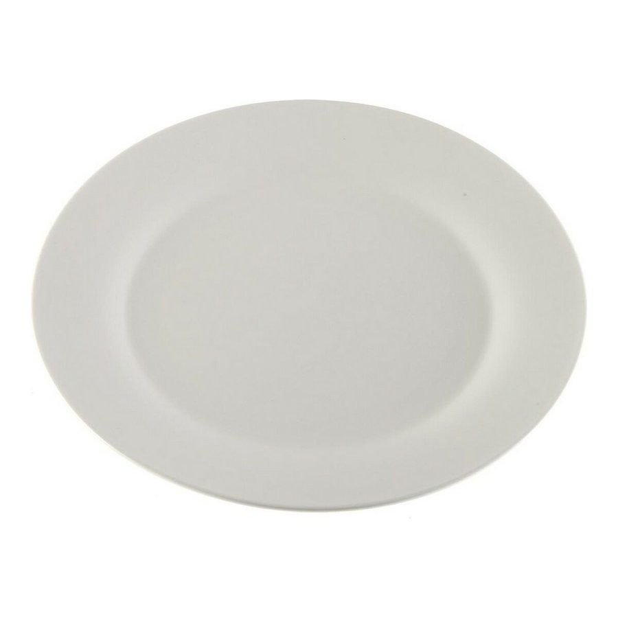 Flad Plade Versa Hvid Porceln Plastik 27 x 27 cm #1