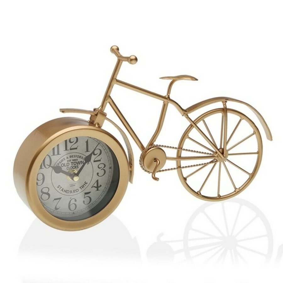 Namizna ura Bicicle Versa VS-18190895 Gylden Metal (6 x 20 x 33 cm) (6 x 20 x 33 cm) #1