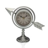 Namizna ura Versa Slvfarvet Komplet pil Metal (23 x 16 x 8 cm) #1