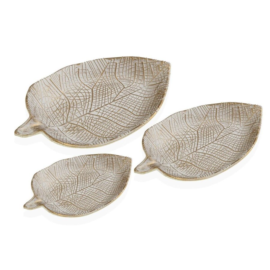 Borddekoration Versa Hvid Tr MDF 7 x 20 x 29 cm (3 Dele) #1