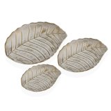 Borddekoration Versa Hvid Tr MDF 22 x 5 x 30 cm (3 Dele) #1