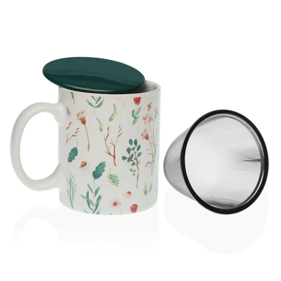 Krus med infusionsfilter Versa Sansa Porceln Stentj #1