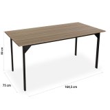 Spisebord Versa Collins Metal Melamin Tr MDF 75 x 80 x 164,5 cm #6