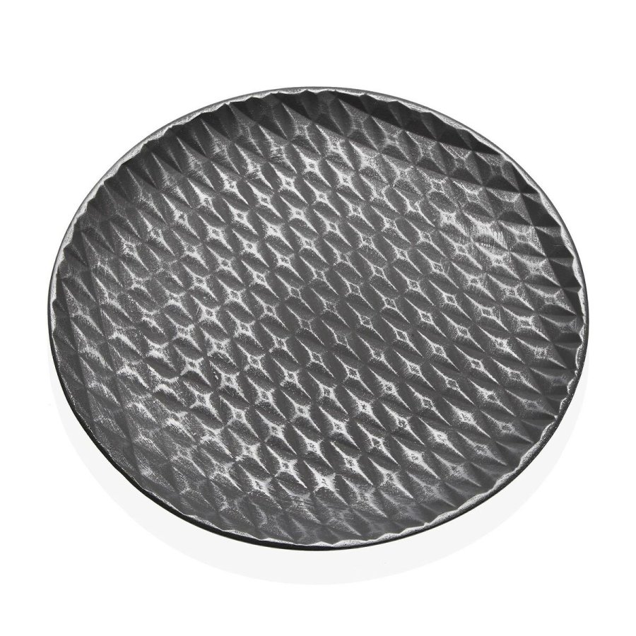 Borddekoration Versa Slvfarvet Tr MDF 40 x 3 x 40 cm #1