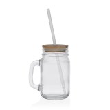 Beholder med Lg og Sugerr Versa flet Glas Bambus Krystal polypropylen #1