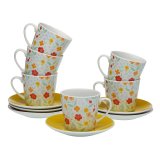 ajni servis Versa Flandes Porceln 9 x 14 x 14 cm 10,5 x 8 x 6 cm 14 x 14 x 2 cm 6 enheder #1