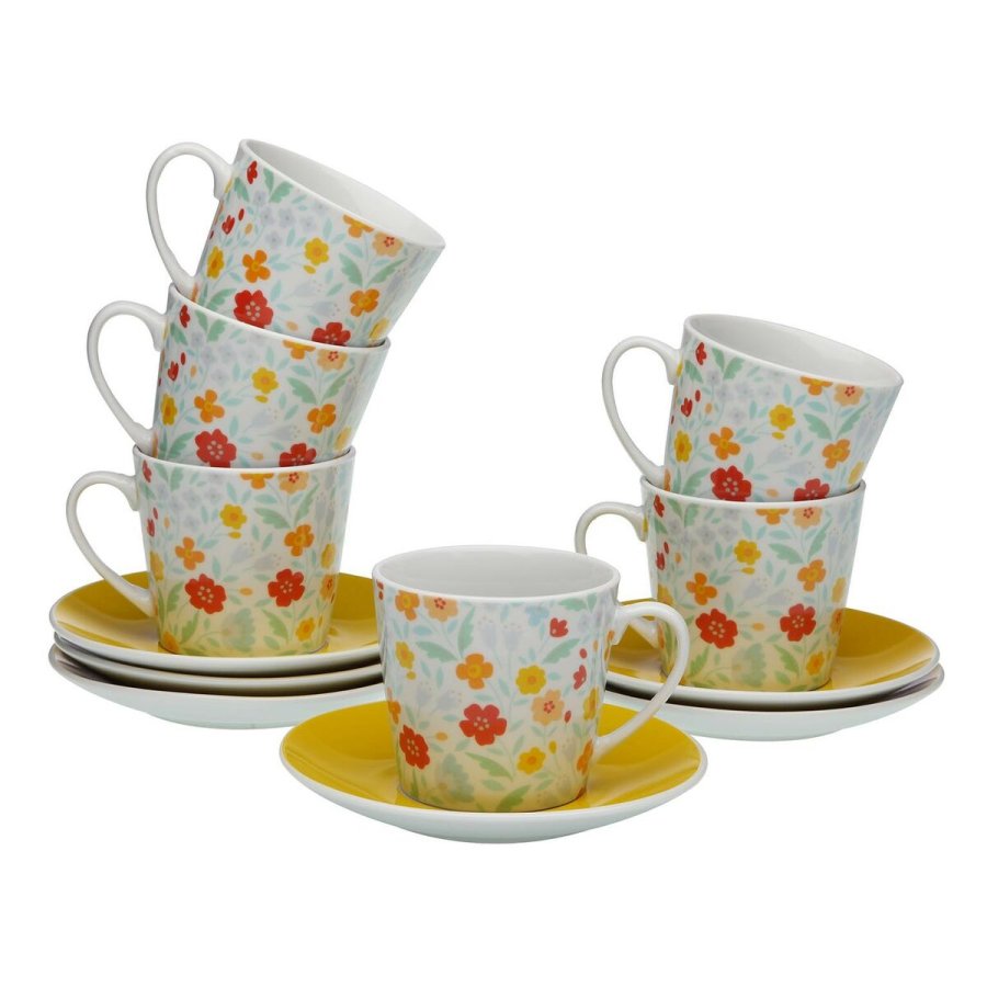 ajni servis Versa Flandes Porceln 9 x 14 x 14 cm 10,5 x 8 x 6 cm 14 x 14 x 2 cm 6 enheder #1